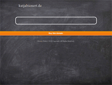 Tablet Screenshot of katjabienert.de